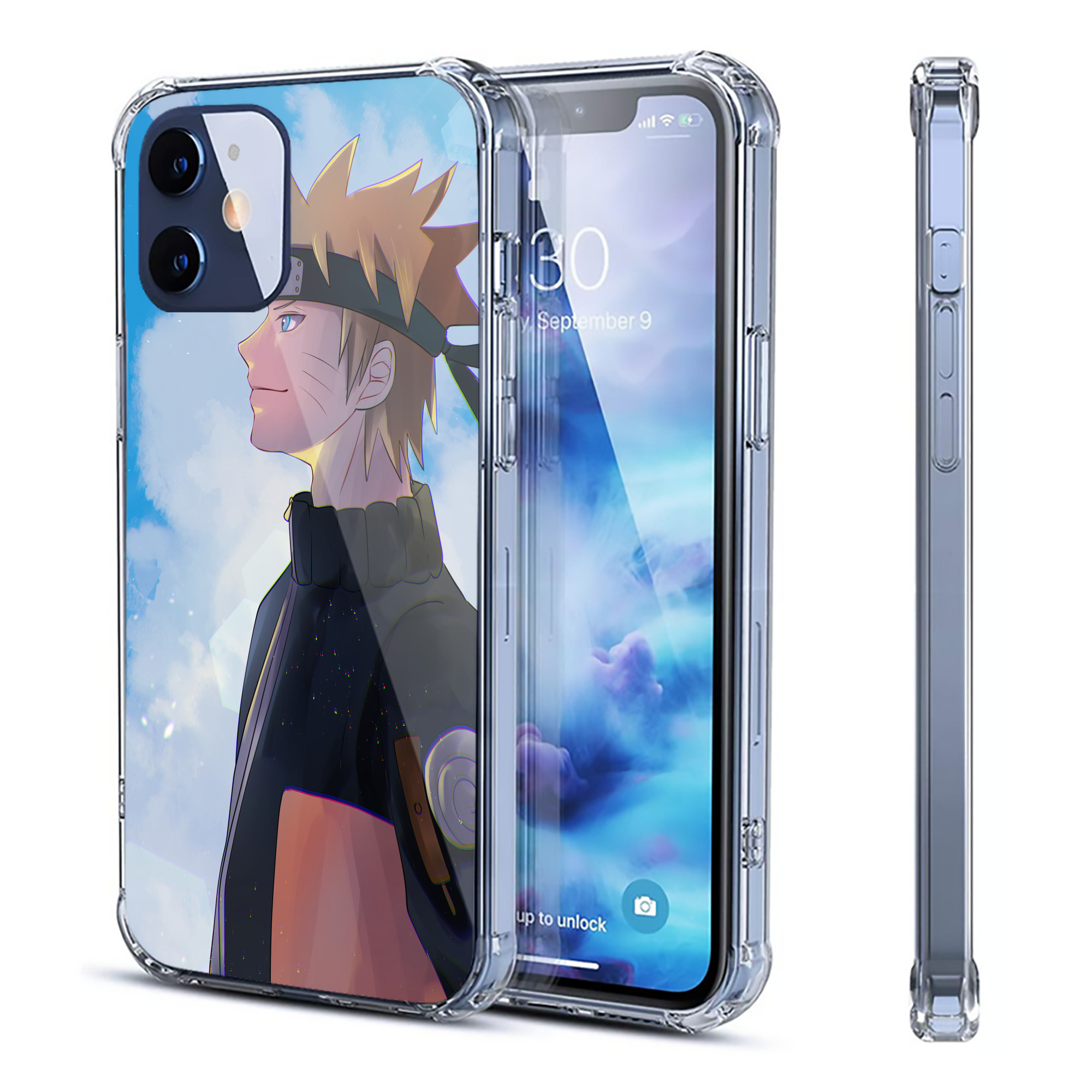 （画像用） NARUTO -ナルト- NARUTO -ナルト- 疾風伝 【iPhone 12シリーズ対応】透明スマホケース（クリアソフトケース）